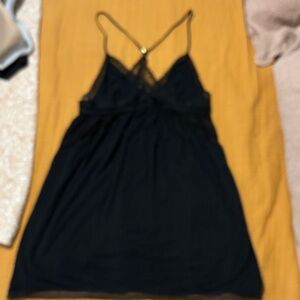 Victoria’s Secret Black Lace Trim Nightgown